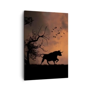 Canvastavla - Bild på duk - Dramatiskt naturspektakel - 50x70 cm