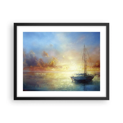 Affisch i svart ram - I guldviken - 50x40 cm