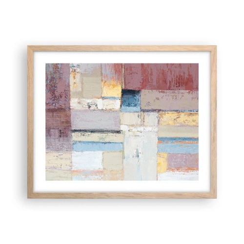 Affisch i ram av ljusek - Geometrins lugn - 50x40 cm