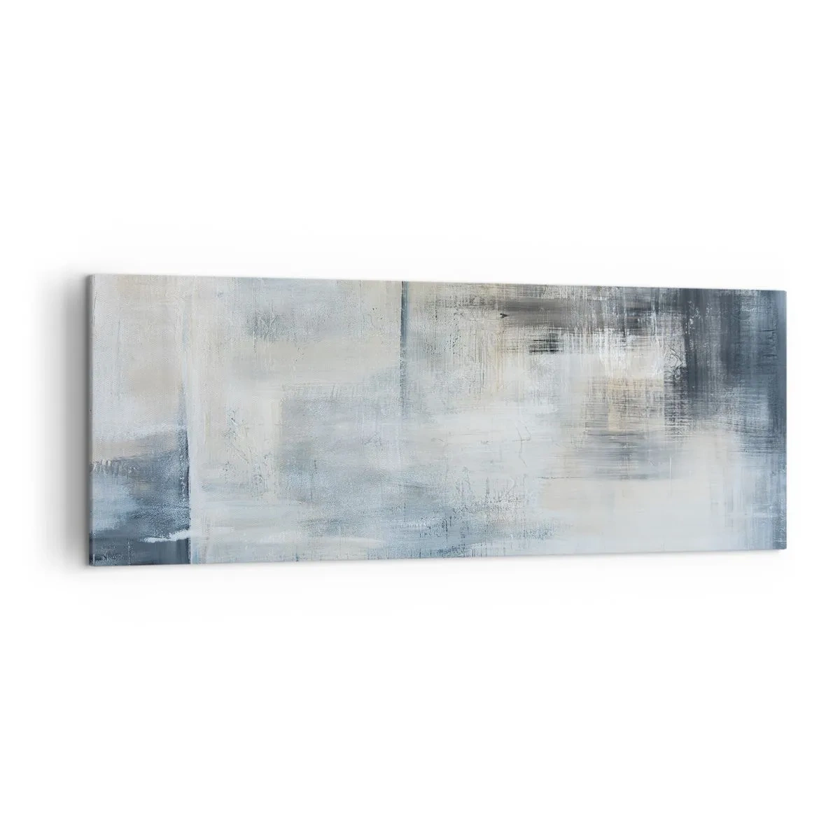 Canvastavla - Bild på duk - Bakom en blå slöja - 140x50 cm