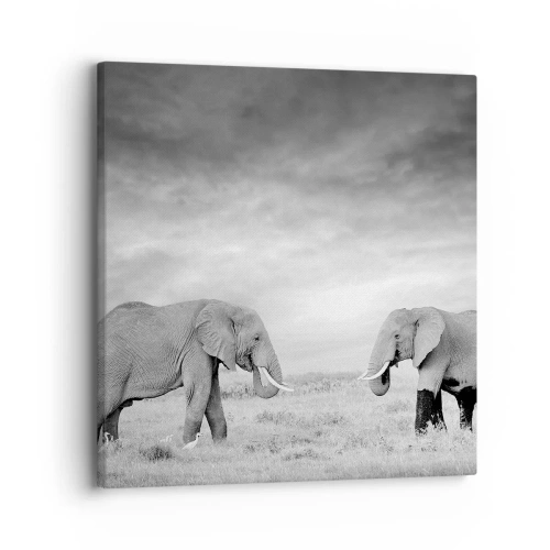 Canvastavla - Bild på duk - Grått är vackert - 30x30 cm