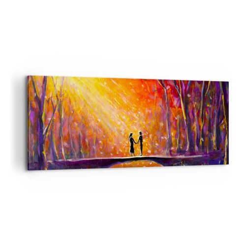 Canvastavla - Bild på duk - Himlen älskar också dem - 100x40 cm