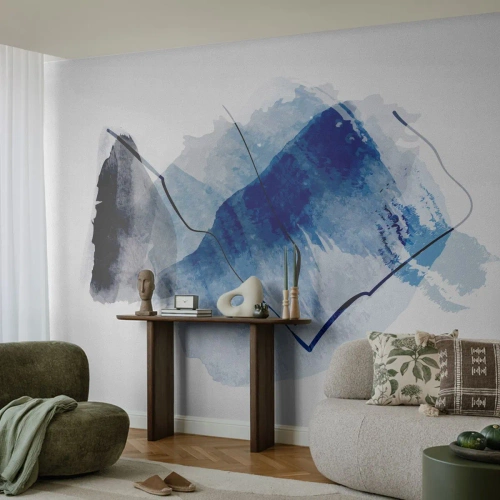 Fototapet Premium Sand - Isberg - Abstraktion, Bit, Modern konst - 100x70 cm