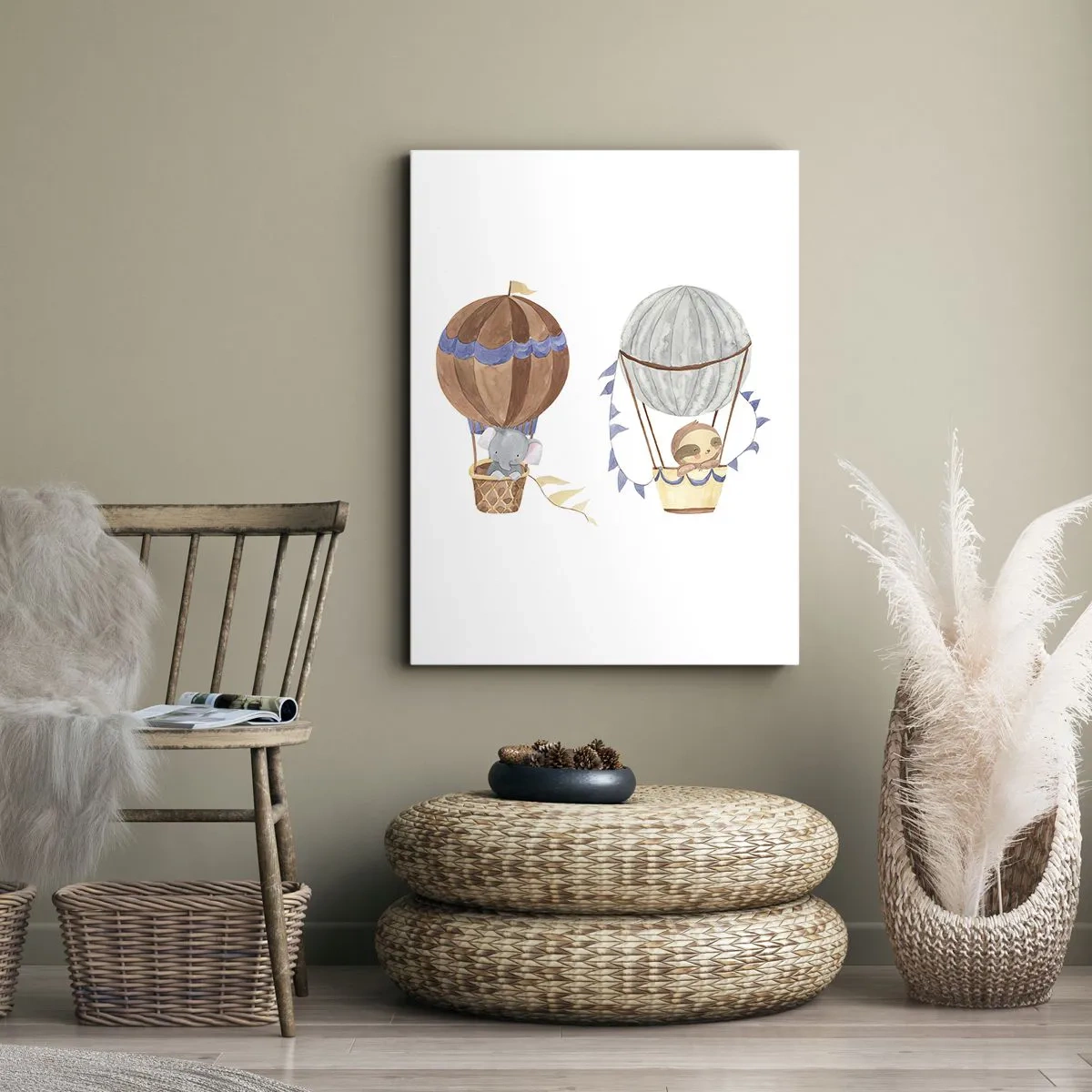 Canvastavla - Bild på duk - Vänner på en resa - 45x80 cm