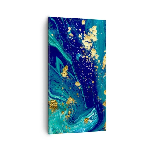 Canvastavla - Bild på duk - Solflingor  - 55x100 cm