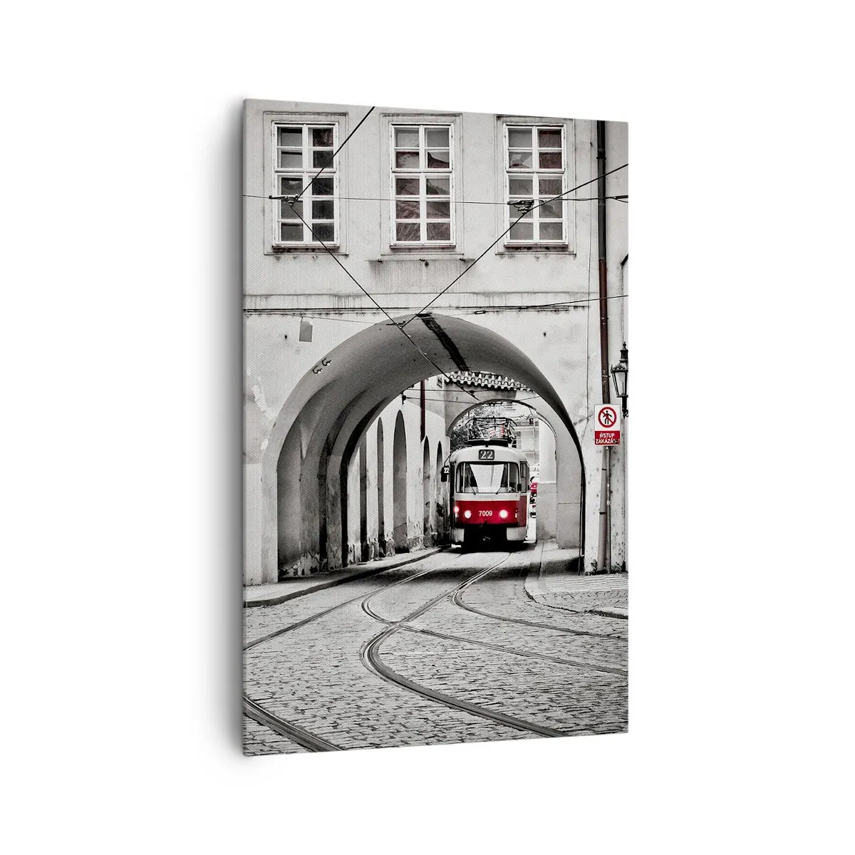 Canvastavla - Bild på duk - Genom stadens labyrint - 80x120 cm