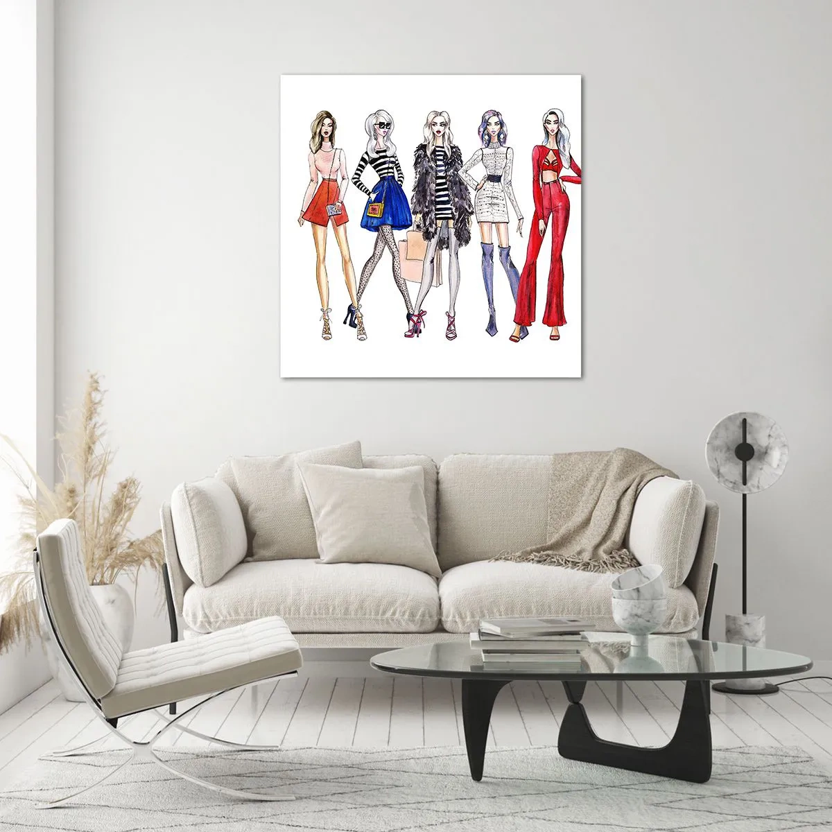 Glastavla - Bild på glas - Every week Fashion Week - 30x30 cm