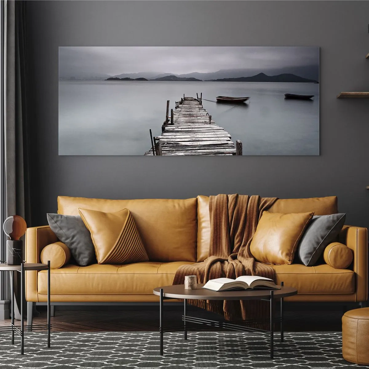 Glastavla - Bild på glas - Imorgon kan du ge dig iväg - 100x40 cm