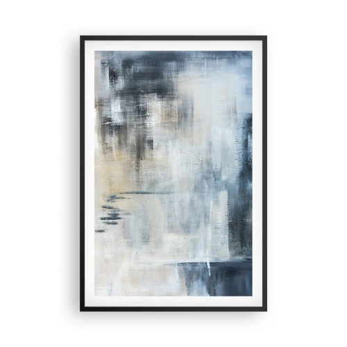 Affisch i svart ram - Bakom en blå slöja - 61x91 cm