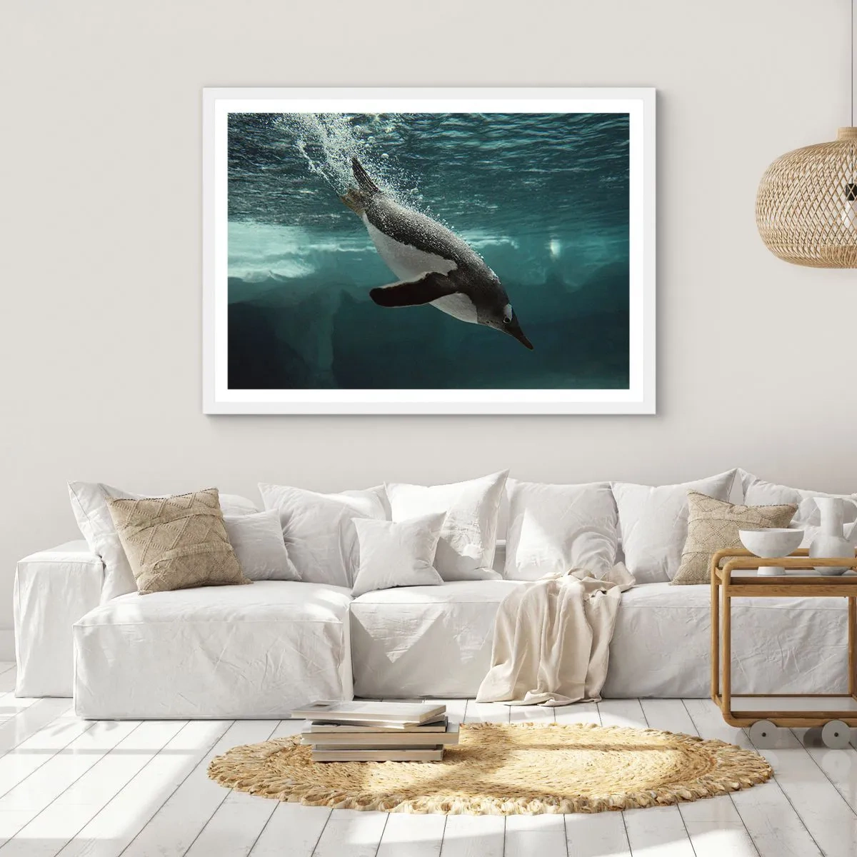 Affisch i vit ram - Välkommen till min värld - 50x40 cm