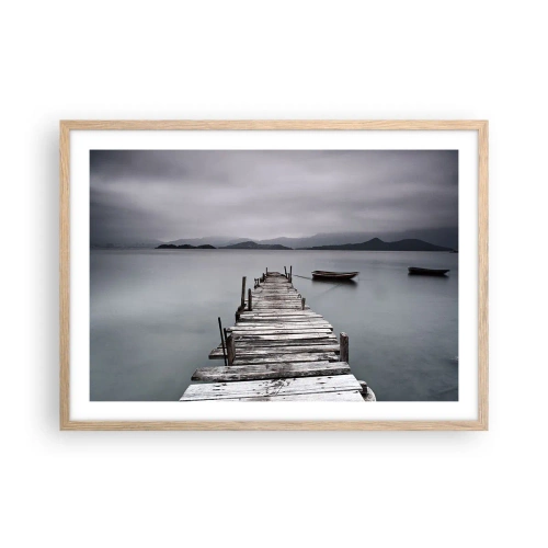 Affisch i ram av ljusek - Imorgon kan du ge dig iväg - 70x50 cm