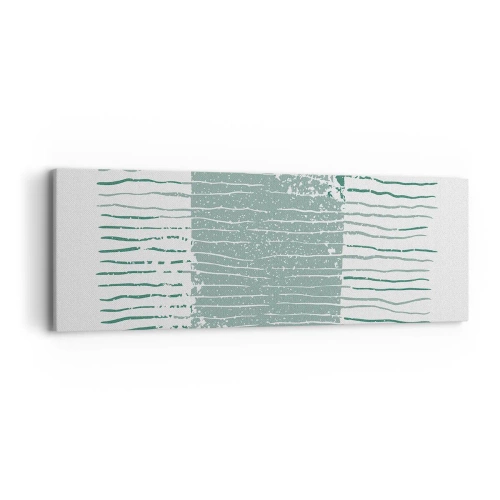 Canvastavla - Bild på duk - Marin abstraktion - 90x30 cm