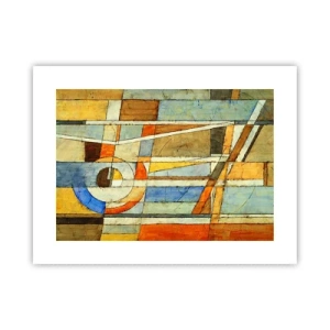 Affisch - Kubismen på bygget - 40x30 cm