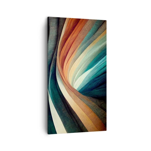 Canvastavla - Bild på duk - Vävd av färger - 45x80 cm