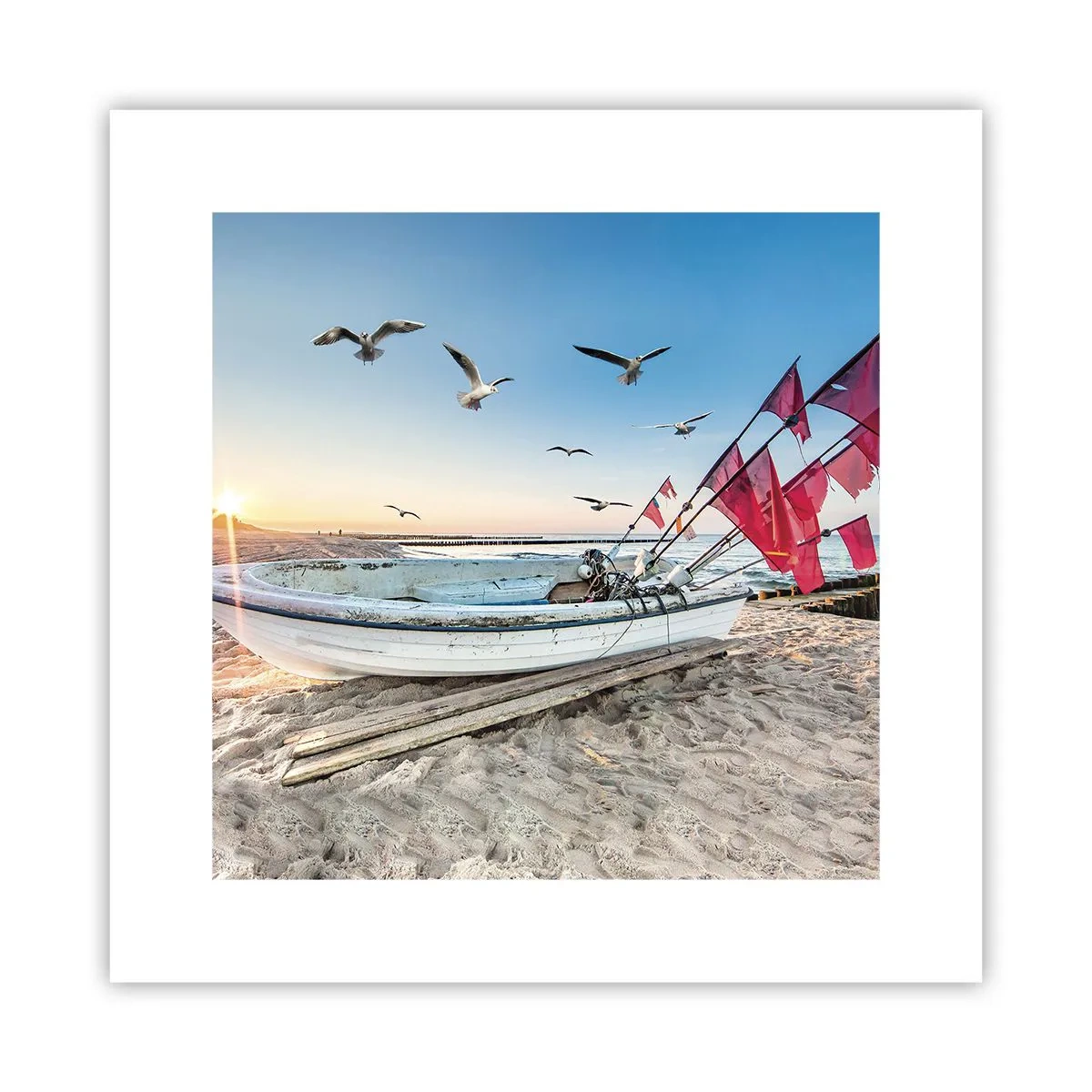 Affisch - Välförtjänt vila - 30x30 cm