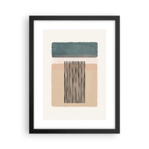 Affisch i svart ram - Allt väl - 30x40 cm