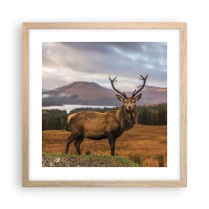 Affisch i ram av ljusek - Naturens majestät - 40x40 cm