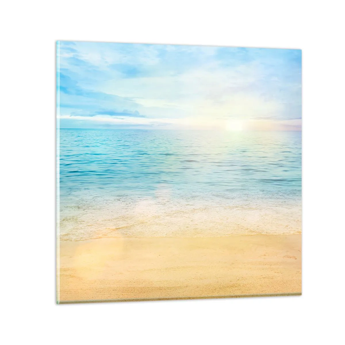 Glastavla - Bild på glas - Det stora blåa - 60x60 cm