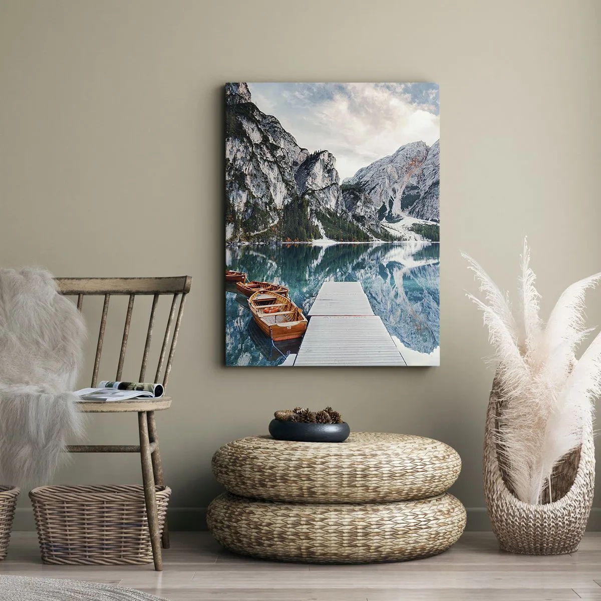 Canvastavla - Bild på duk - Vi visar dig skönhet - 70x100 cm