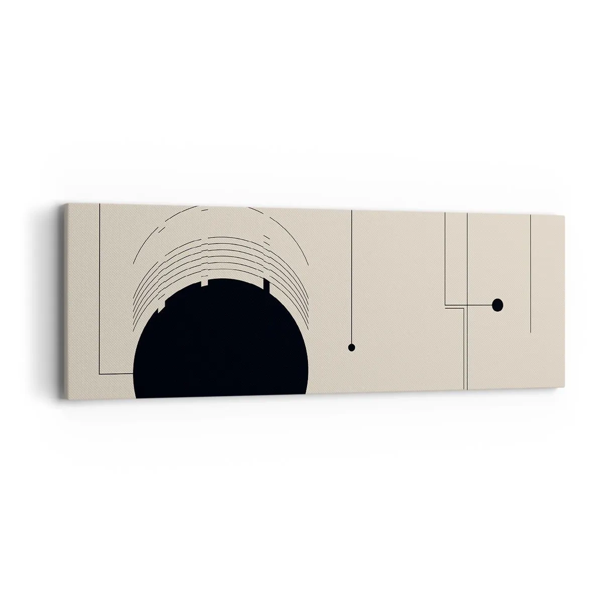 Canvastavla - Bild på duk - Fjädrande och dynamisk komposition - 90x30 cm