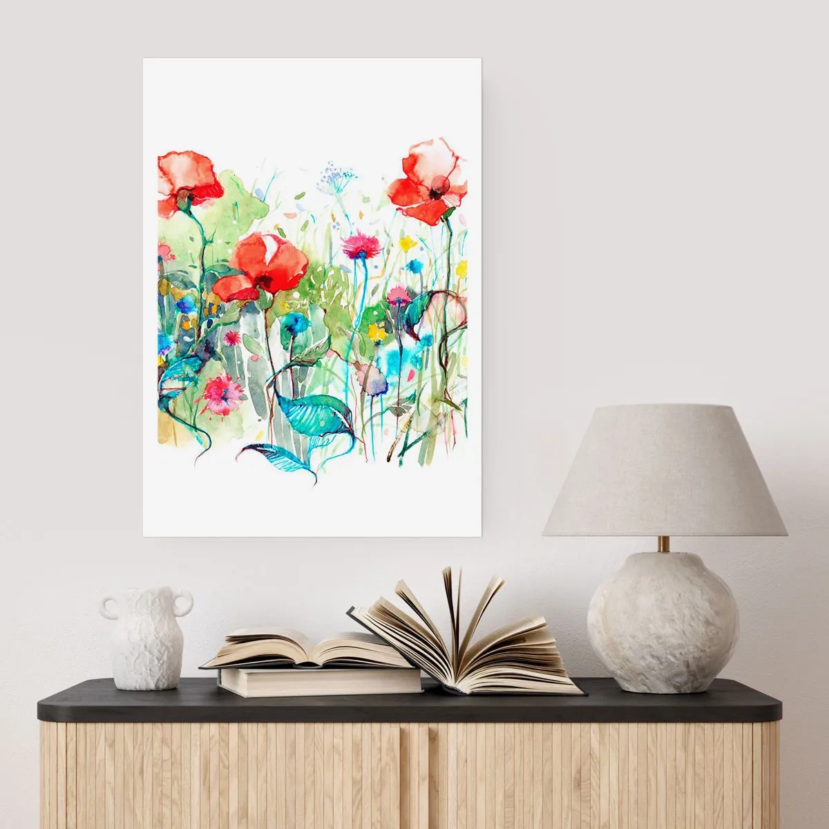 Affisch - Majblommande äng - 70x100 cm