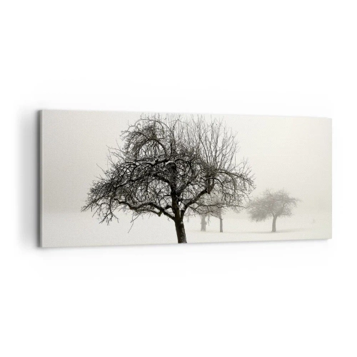 Canvastavla - Bild på duk - Vintersömn - 100x40 cm