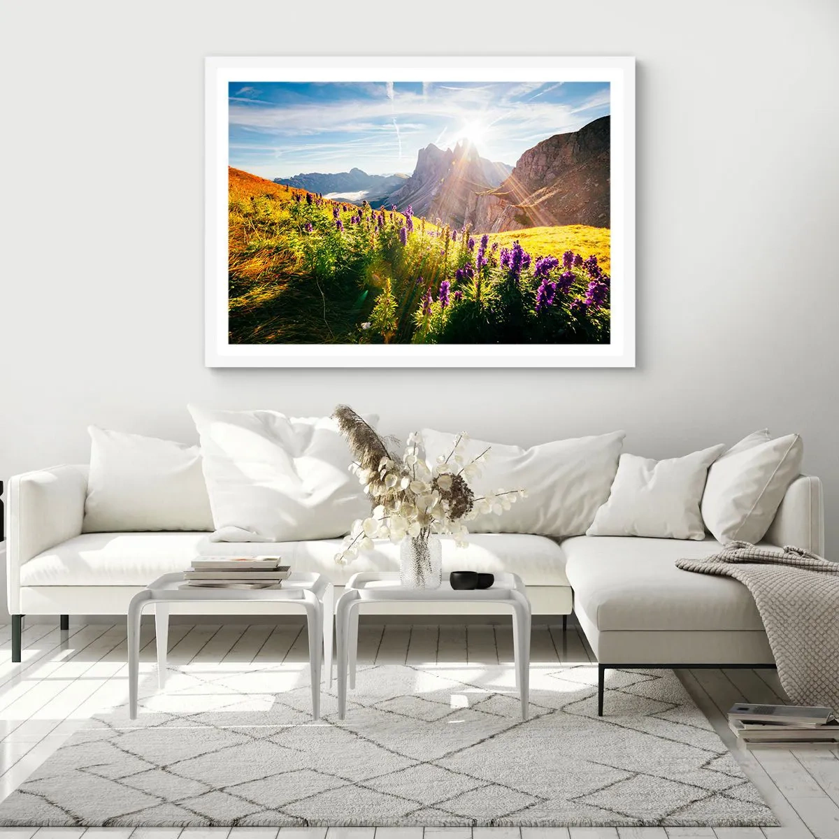 Affisch i vit ram - Örternas hemliga liv - 70x50 cm