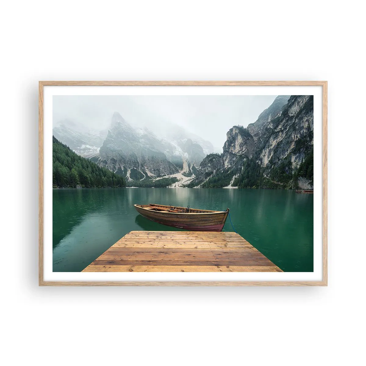 Affisch i ram av ljusek - Naturens mäktighet - 100x70 cm