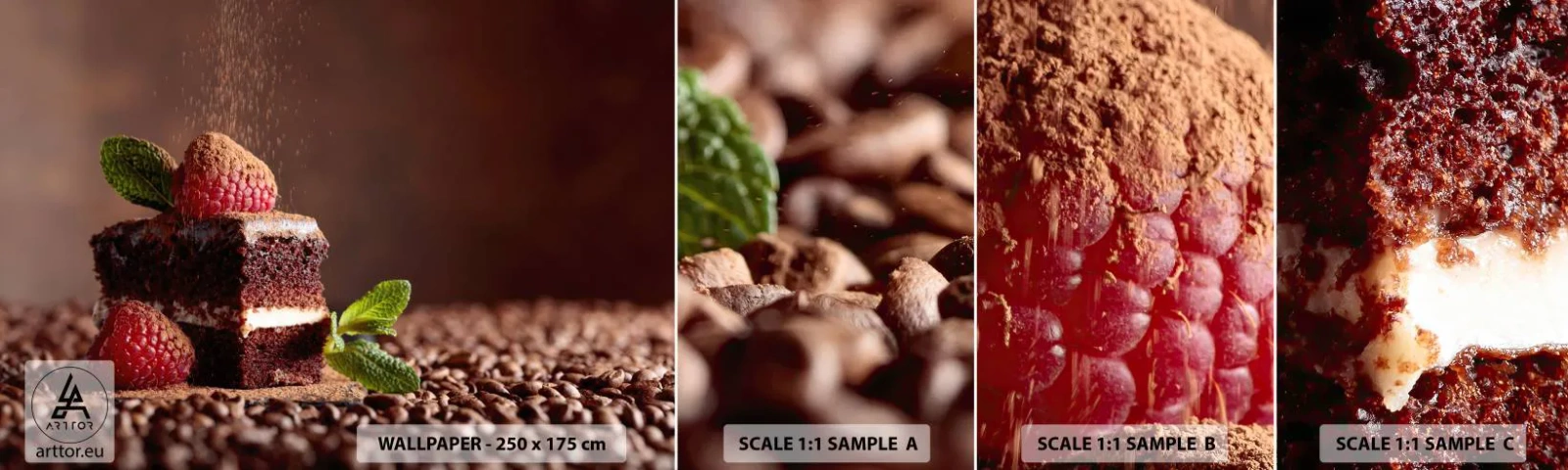 Fototapet Prov Standard Eco - Livet är ljuvt - Kaka, Kök, Gastronomi - 100x30 cm