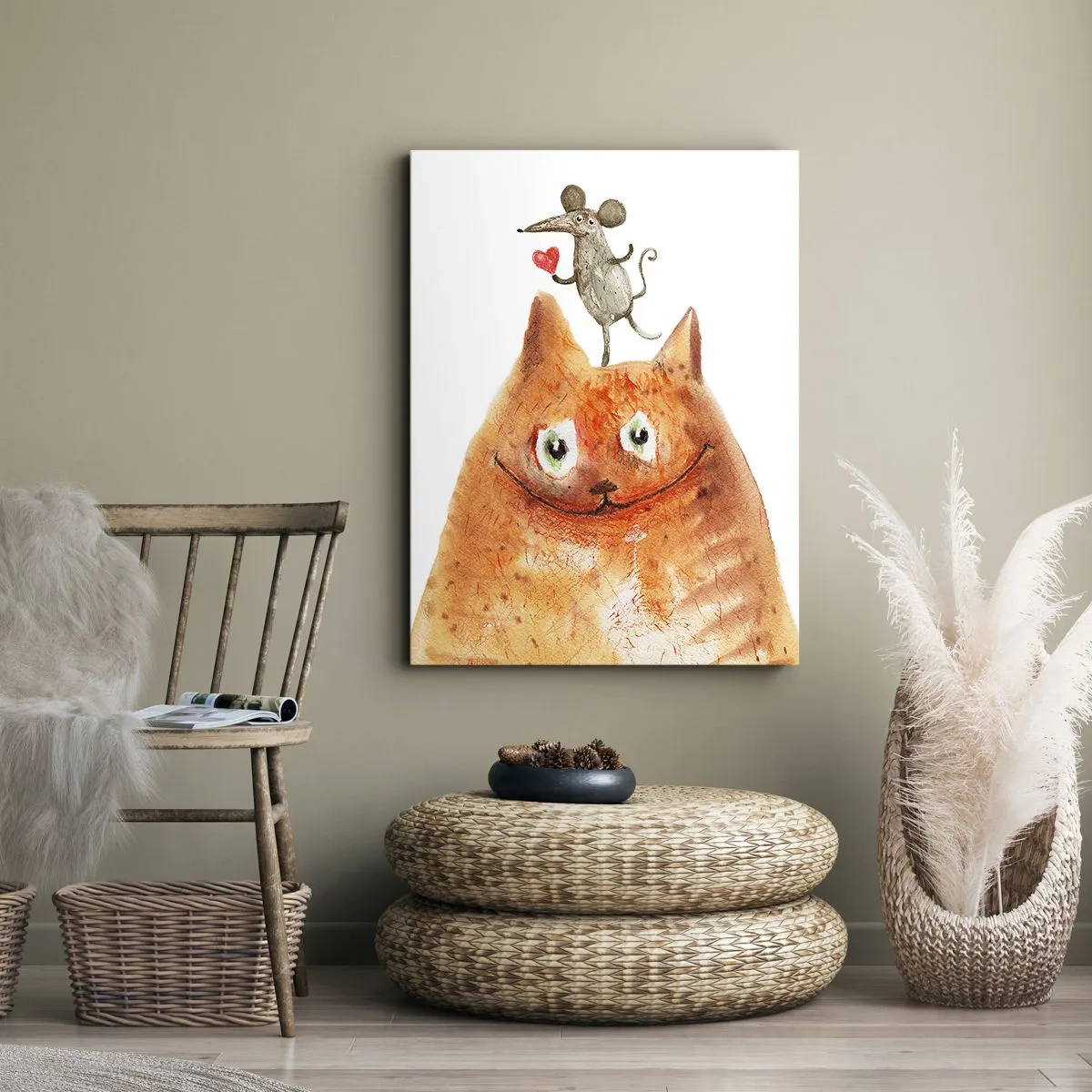 Canvastavla - Bild på duk - Kärlekens paradoxer - 70x100 cm