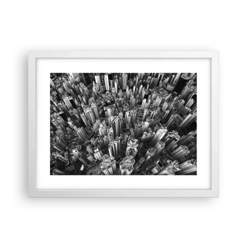 Affisch i vit ram - Hela tiden högre och högre - 40x30 cm