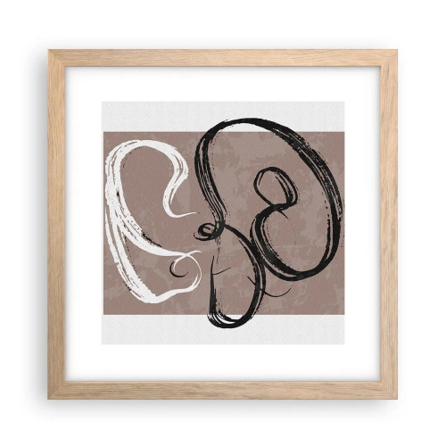 Affisch i ram av ljusek - Komposition - sökande efter fullständighet - 30x30 cm