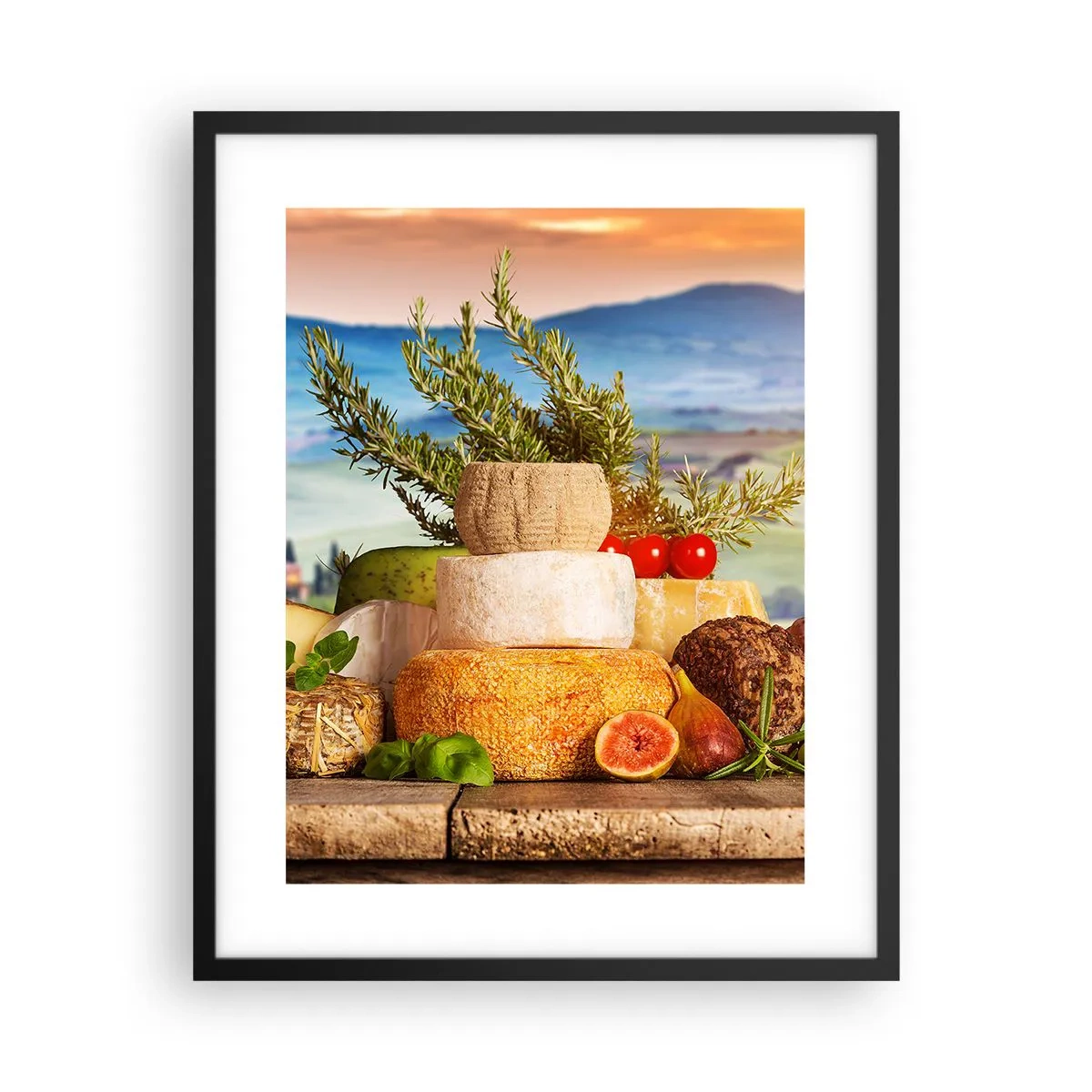 Affisch i svart ram - Italiensk livsglädje - 40x50 cm