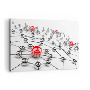 Canvastavla - Bild på duk - Silvernät - 100x70 cm