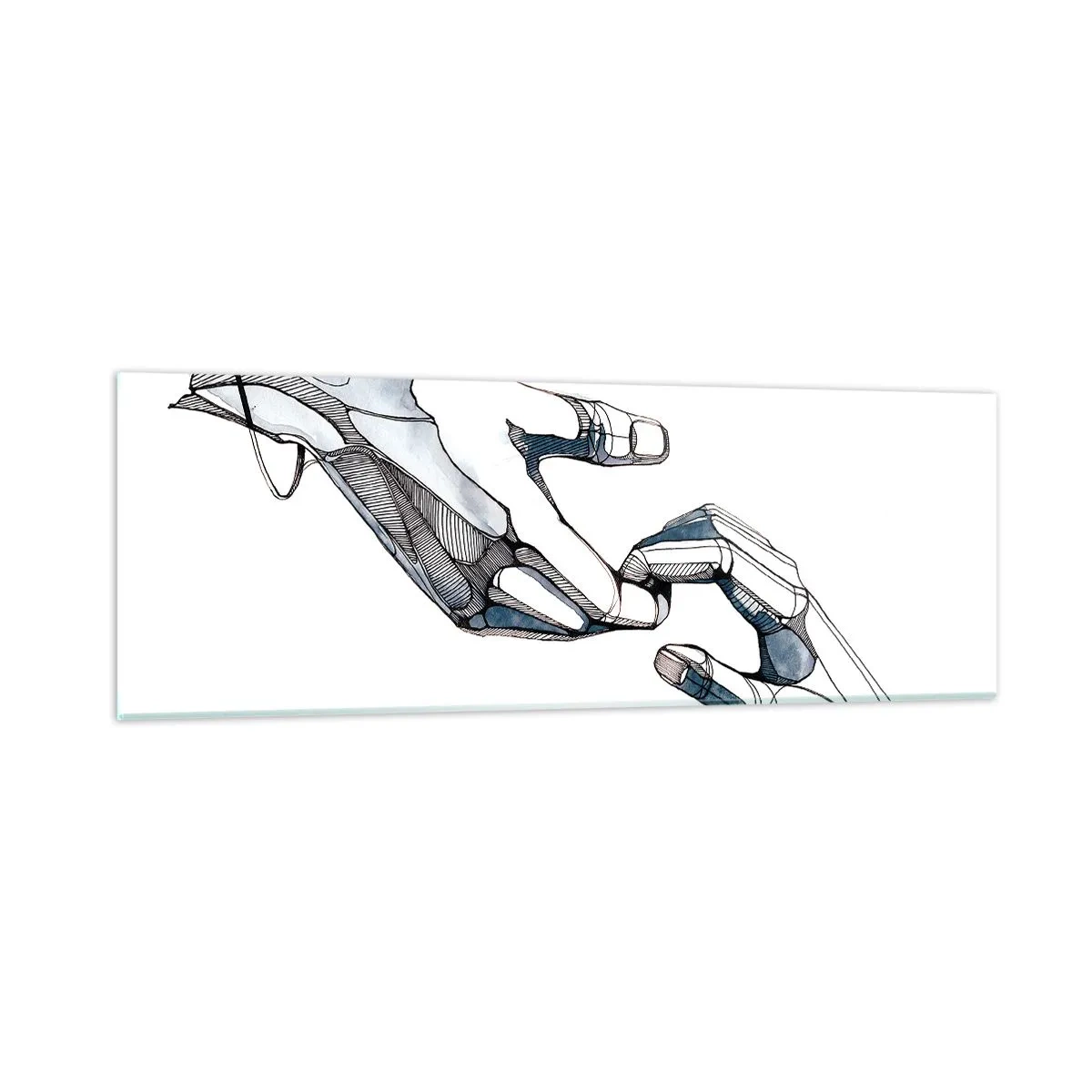 Glastavla - Bild på glas - God gest - 90x30 cm