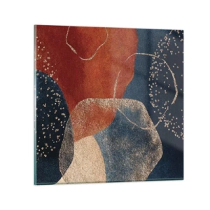 Glastavla - Bild på glas - Existensens lätthet - 30x30 cm