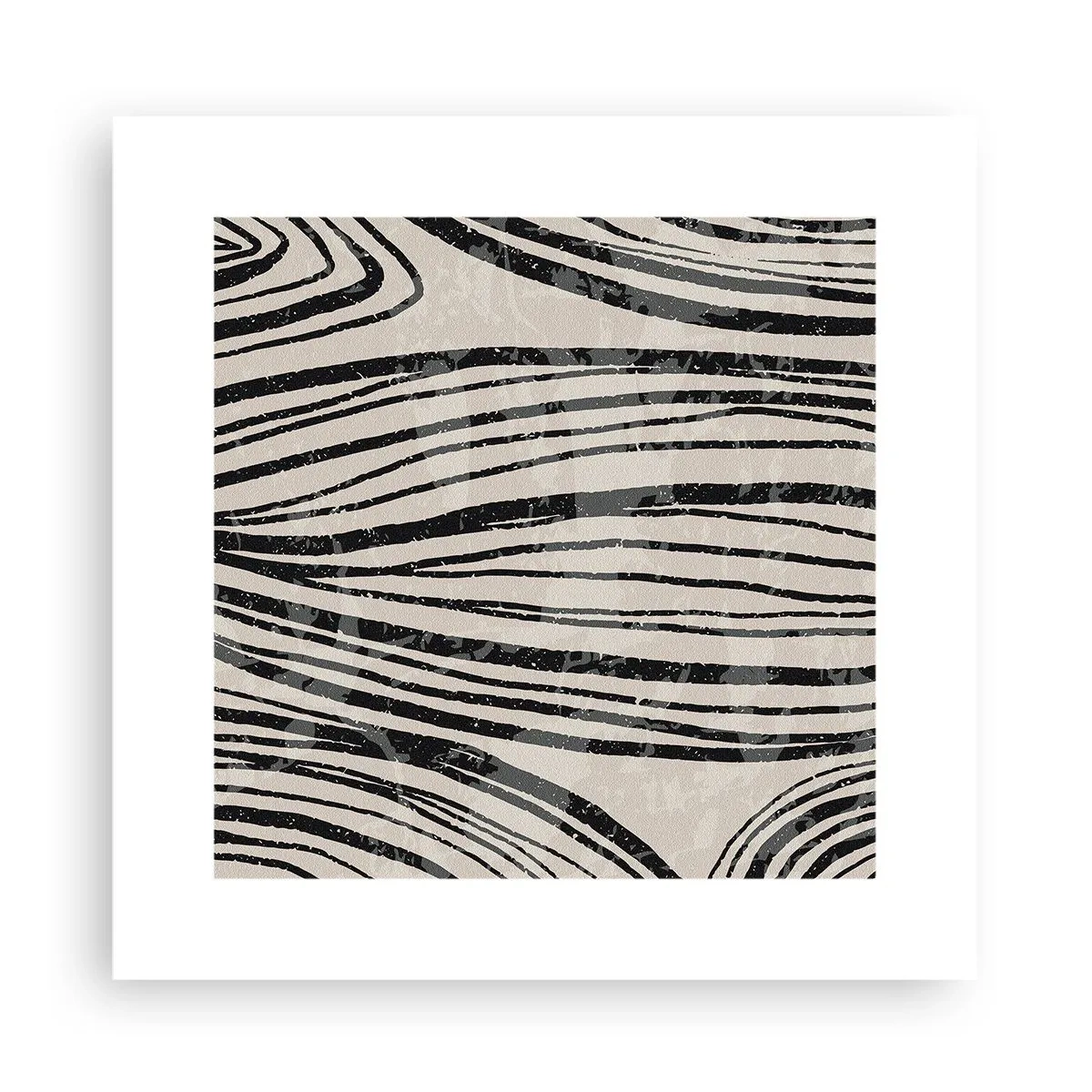 Affisch - Stänk av linjer - 30x30 cm