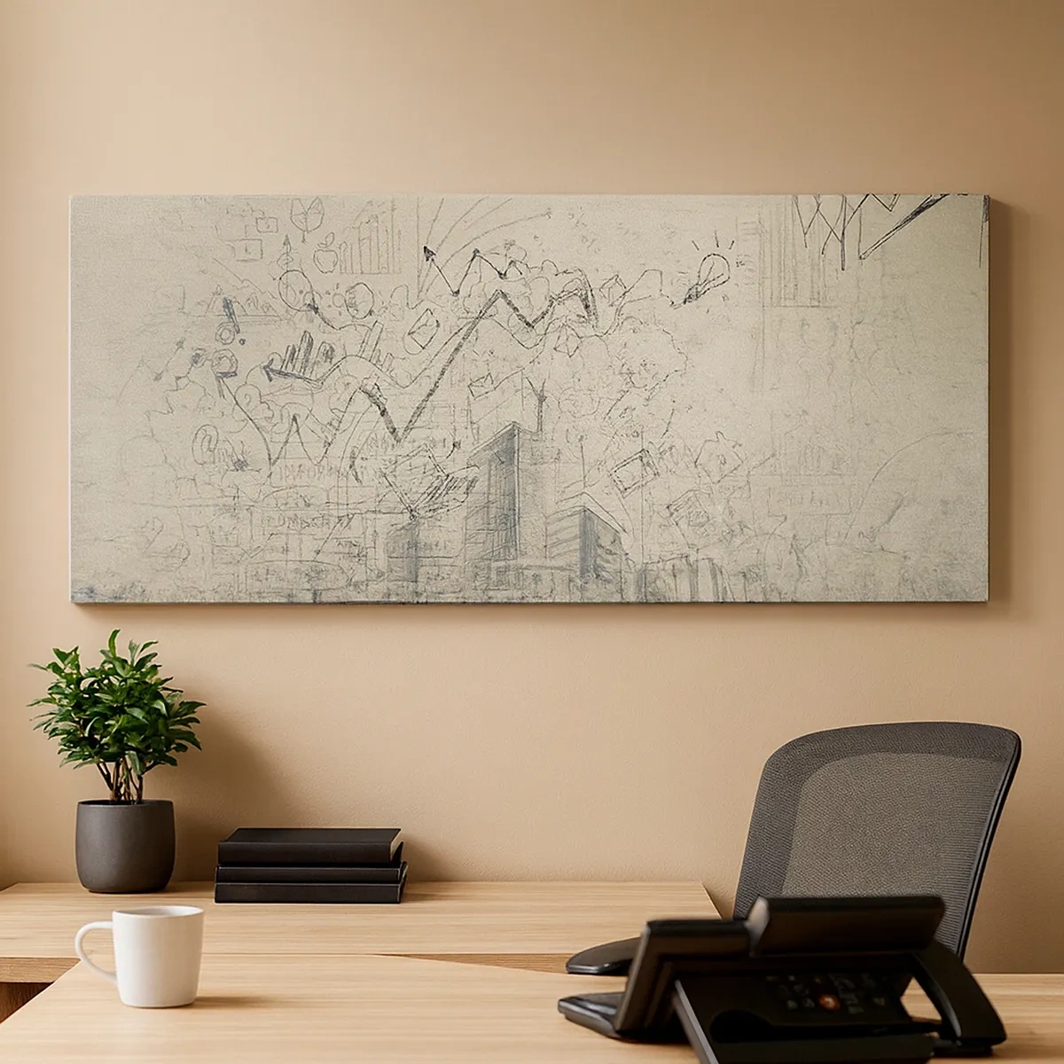 Canvastavla - Bild på duk - Mitt underbara stadsliv - 30x30 cm