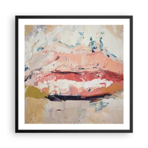 Affisch i svart ram - Väcker sinnen - 60x60 cm