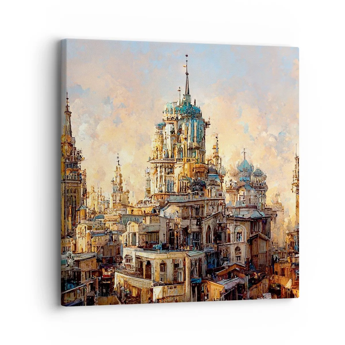 Canvastavla - Bild på duk - Städernas stad - 30x30 cm