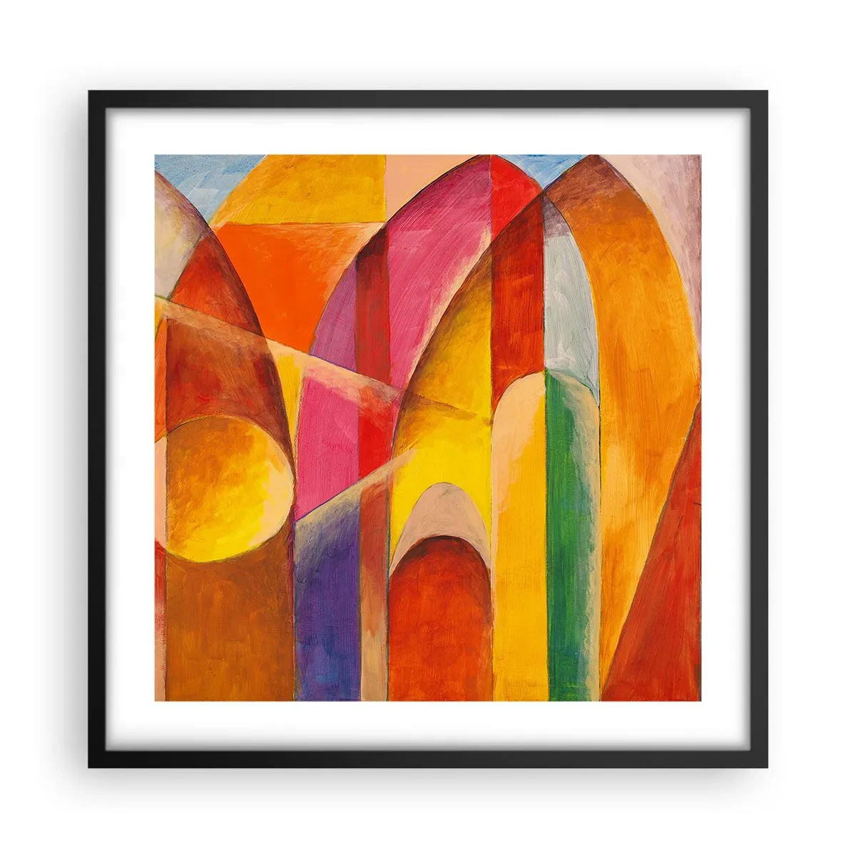 Affisch i svart ram - Solens domkyrka - 50x50 cm