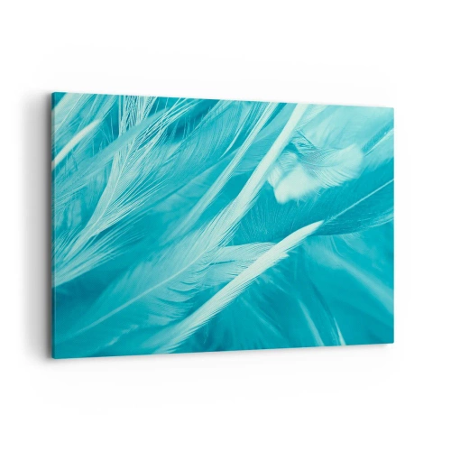 Canvastavla - Bild på duk - Drunkna i dun - 100x70 cm