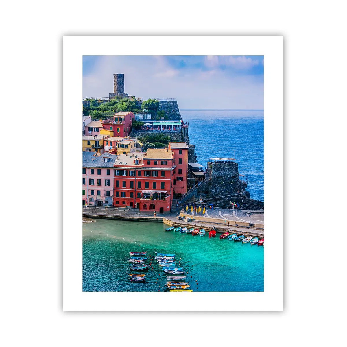 Affisch - Magisk stad i Medelhavet - 40x50 cm