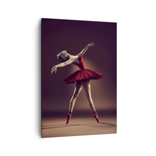Canvastavla - Bild på duk - Prima ballerina - 50x70 cm
