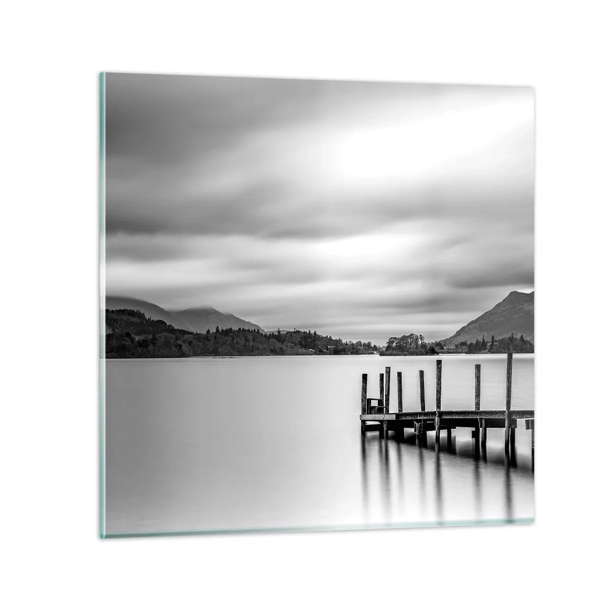 Glastavla - Bild på glas - Mildhet och styrka - 70x70 cm