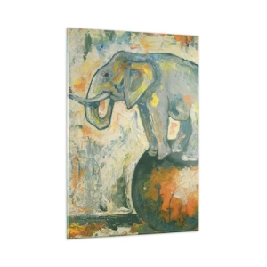 Glastavla - Bild på glas - Länge leve cirkus - 50x70 cm