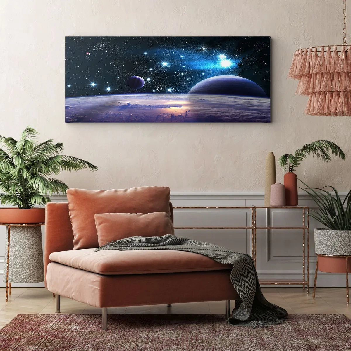 Canvastavla - Bild på duk - Fortfarande ensamma? - 160x50 cm