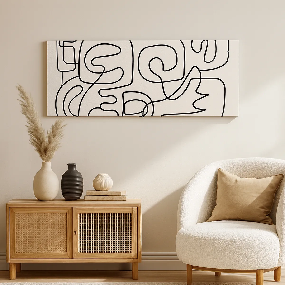 Canvastavla - Bild på duk - Följ spåret - 30x30 cm