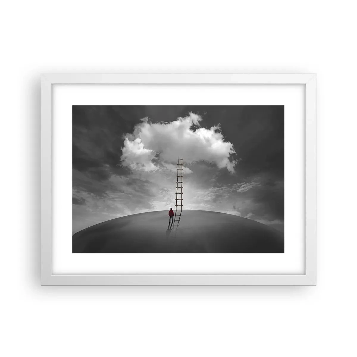 Affisch i vit ram - Allt är möjligt - 40x30 cm