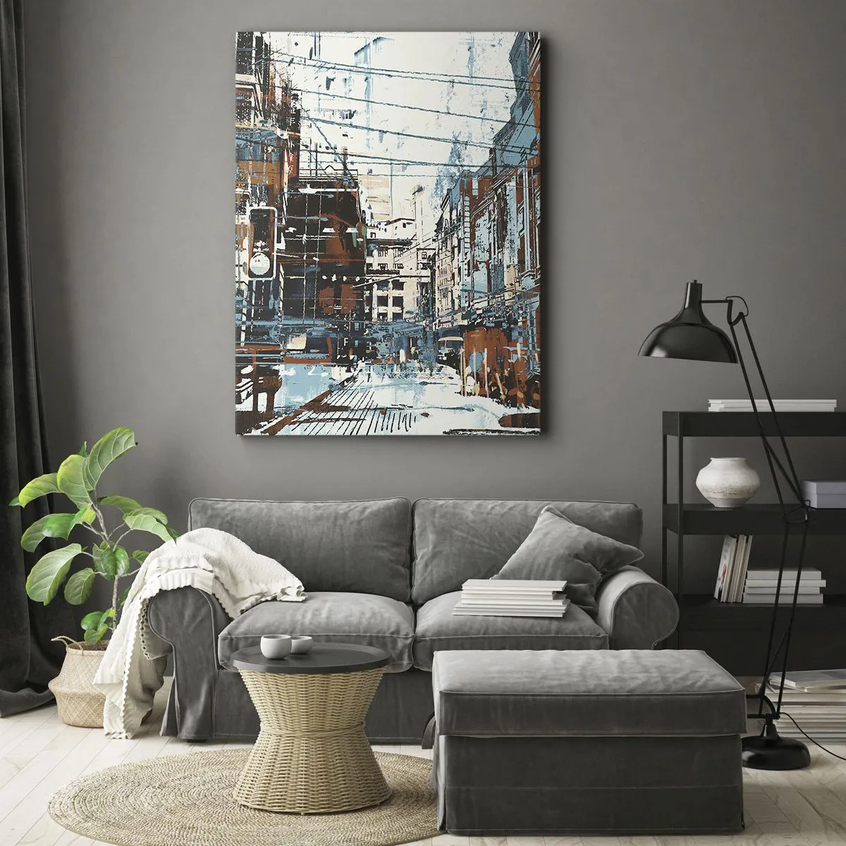 Canvastavla - Bild på duk - Igenkänd stadsled - 50x70 cm